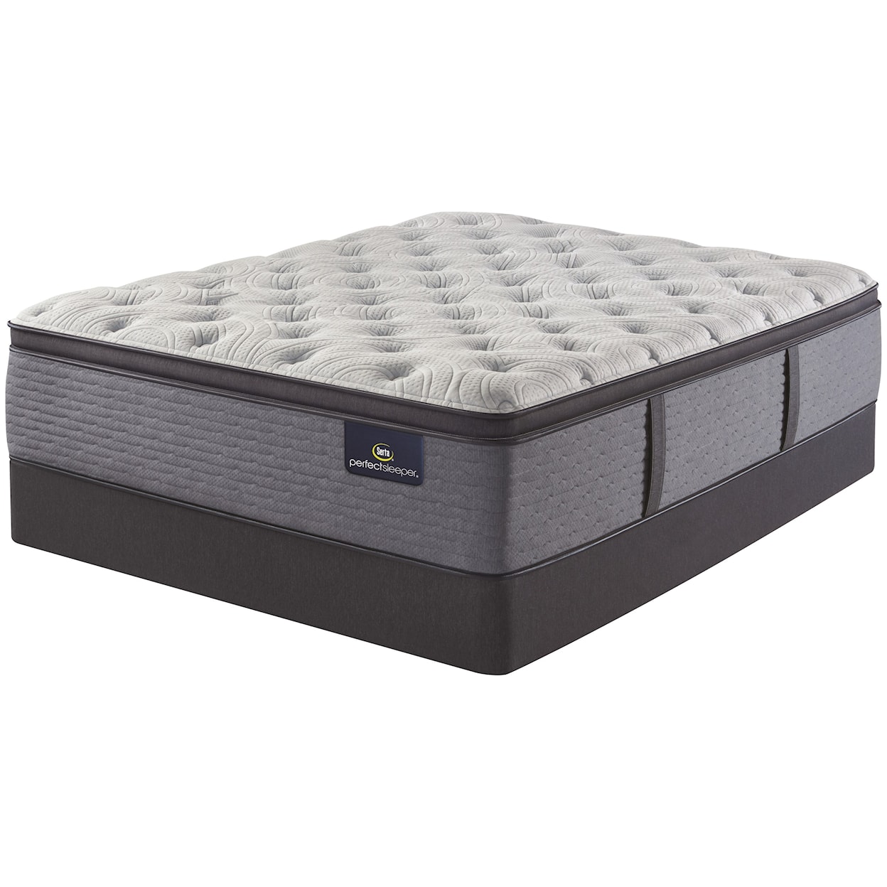 Serta Renewed Sleep Plush PT Cal King 17" Plush Pillow Top Mattress Set