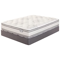 Queen Euro Top Encased Coil Mattress and 5" Low Profile SertaPedic Foundation