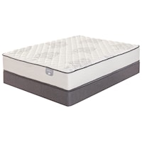 Queen Firm Encased Coil Mattress and 5" Low Profile SertaPedic Foundation