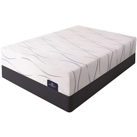 Twin Plush Gel Memory Foam Mattress Set