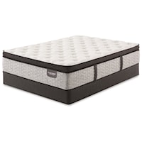 Cal King Pillow Top Pocketed Coil Mattress and 9" Standard Foundation
