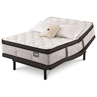 Full Pillow Top Pocketed Coil Mattress and Motion Perfect IV Adjustable Base