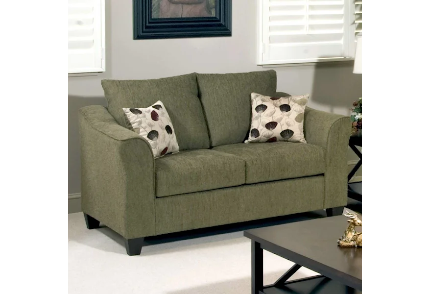1225 Casual Upholstered Love Seat by Serta Upholstery by Hughes Furniture at Rooms for Less