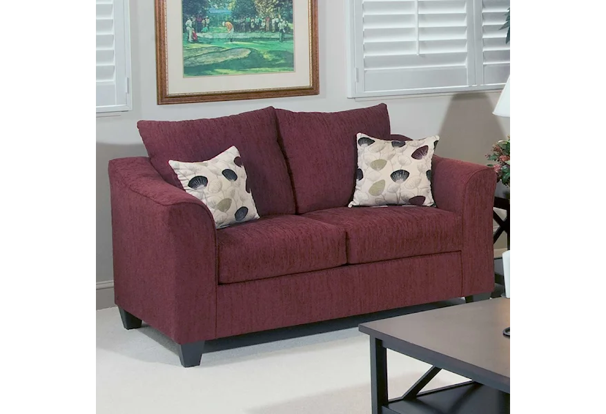 1225 Casual Upholstered Love Seat by Serta Upholstery by Hughes Furniture at Rooms for Less