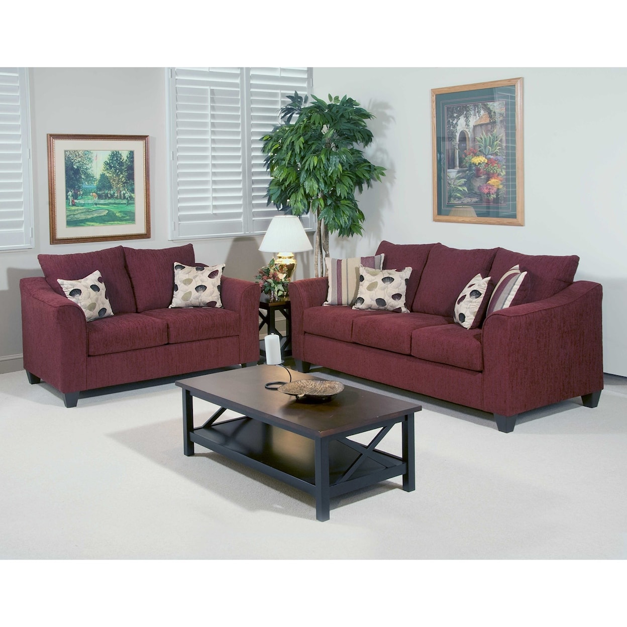 Serta Upholstery by Hughes Furniture 1225 Casual Upholstered Love Seat