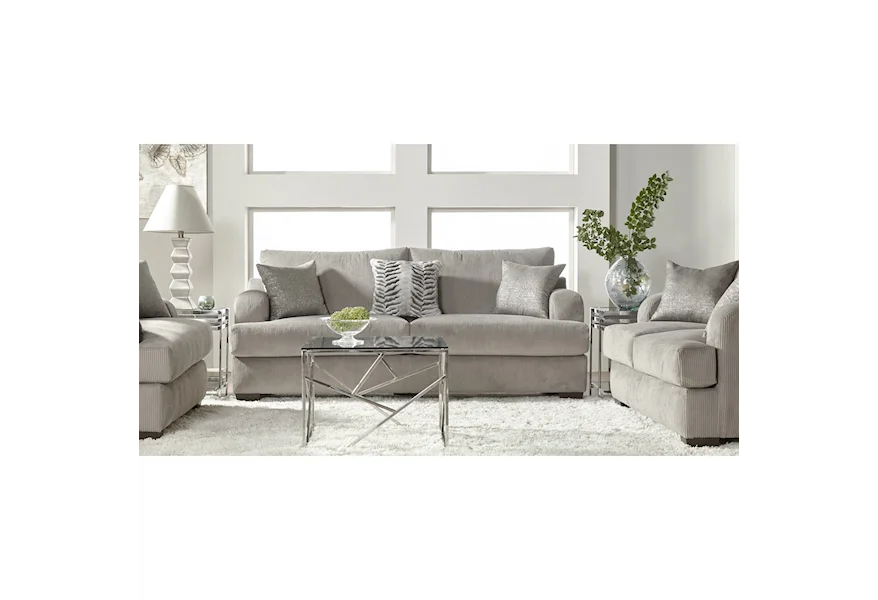 14100 Stationary Living Room Group by Serta Upholstery by Hughes Furniture at Rooms for Less