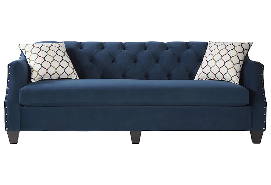 16150 Tufted Sofa by Serta Upholstery by Hughes Furniture at Schewels Home