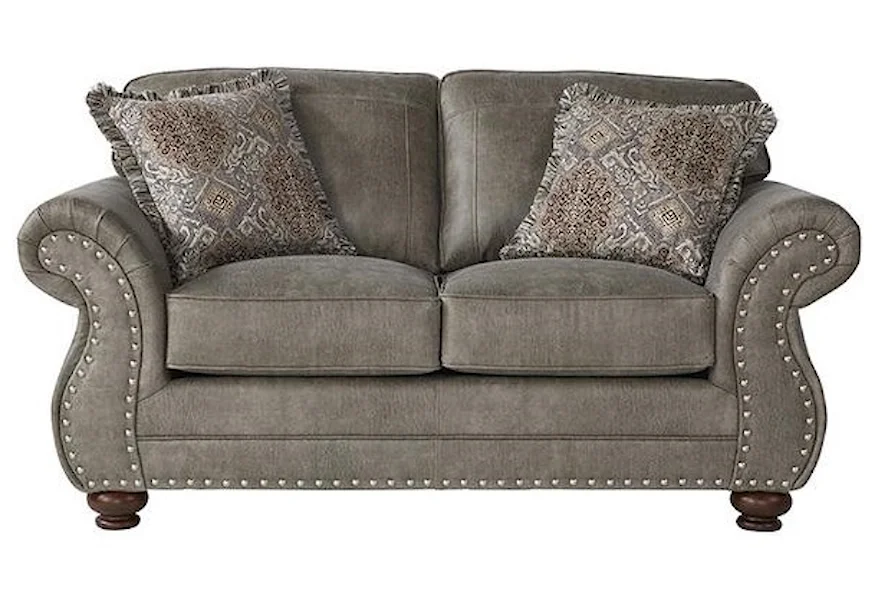 17450 Goliath Mica Loveseat by Serta Upholstery by Hughes Furniture at Schewels Home
