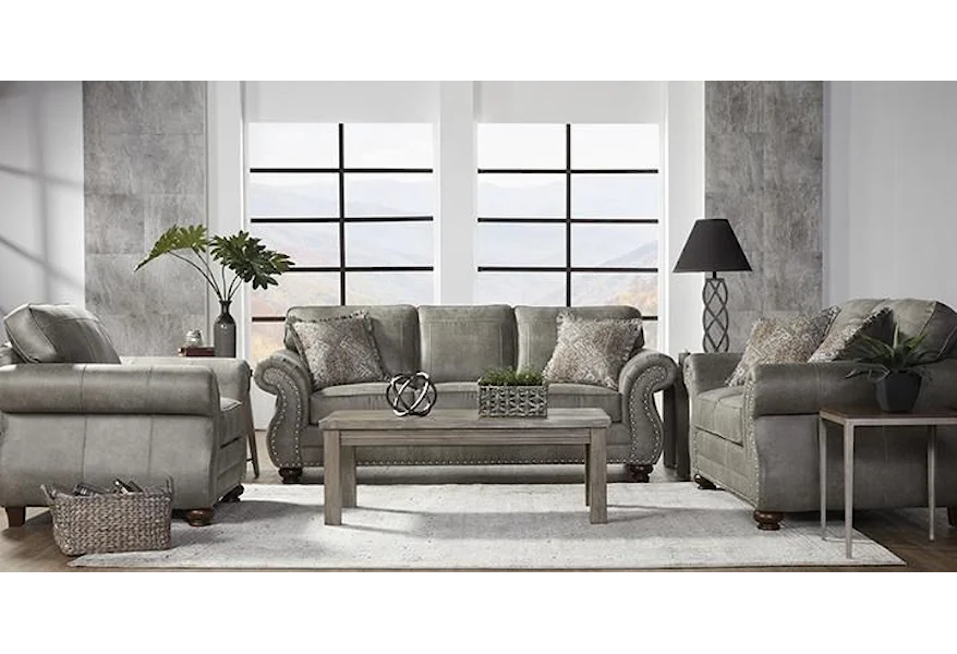 17450 Goliath Mica 3 Piece Living Room Group w/ Sofa, Loveseat  by Serta Upholstery by Hughes Furniture at Schewels Home