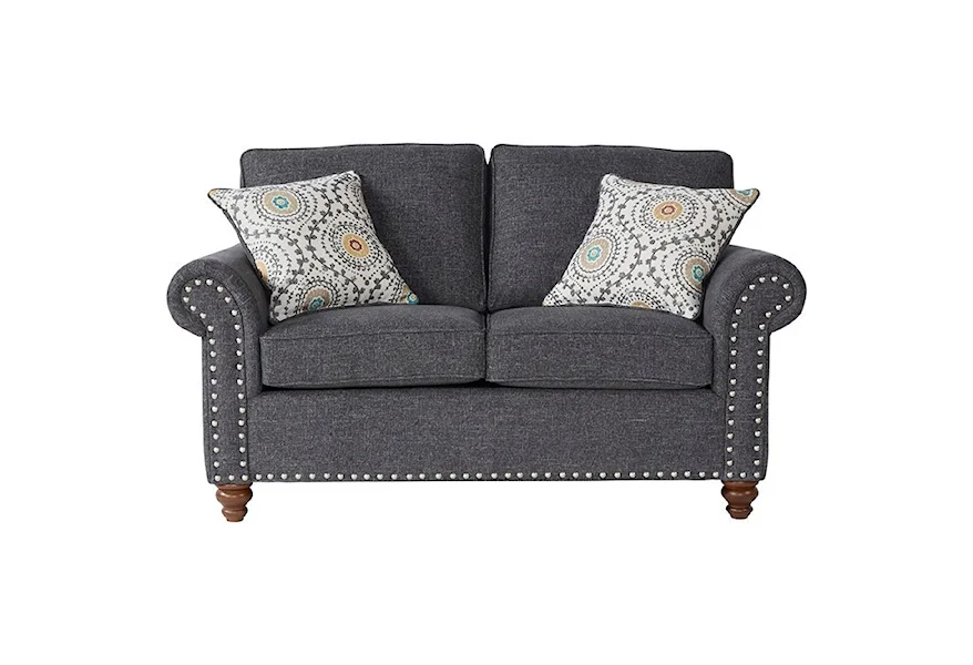 17655 Traditional Loveseat by Serta Upholstery by Hughes Furniture at Rooms for Less
