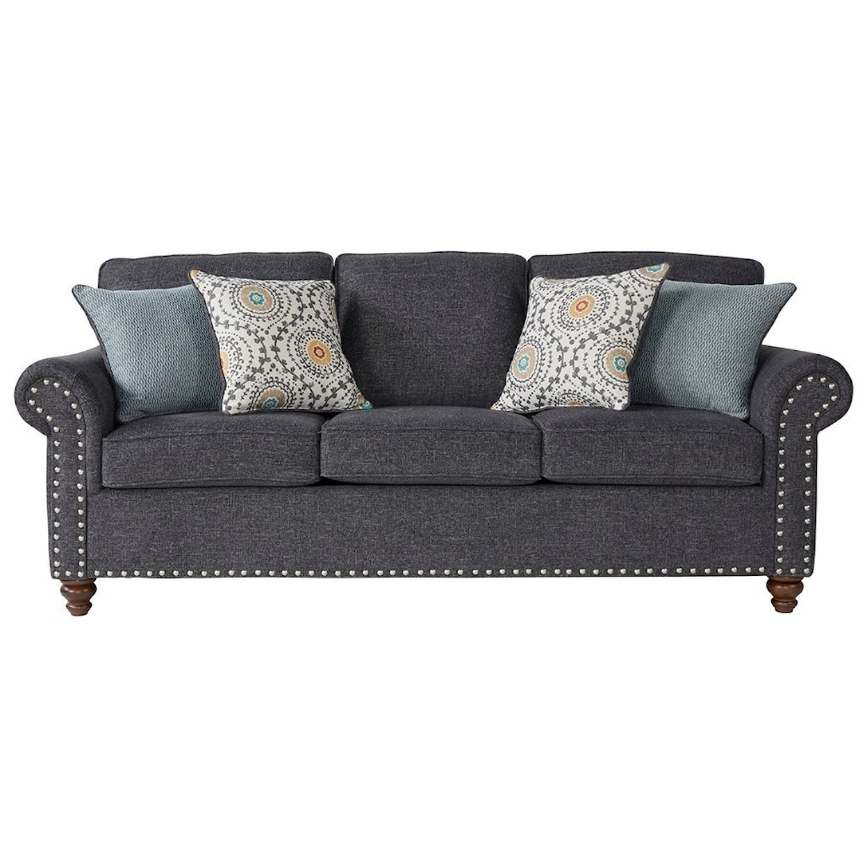 Serta Upholstery by Hughes Furniture 17655 Traditional Sofa