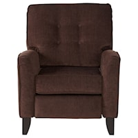 High Leg Reclining Chair with Button-Tufted Back