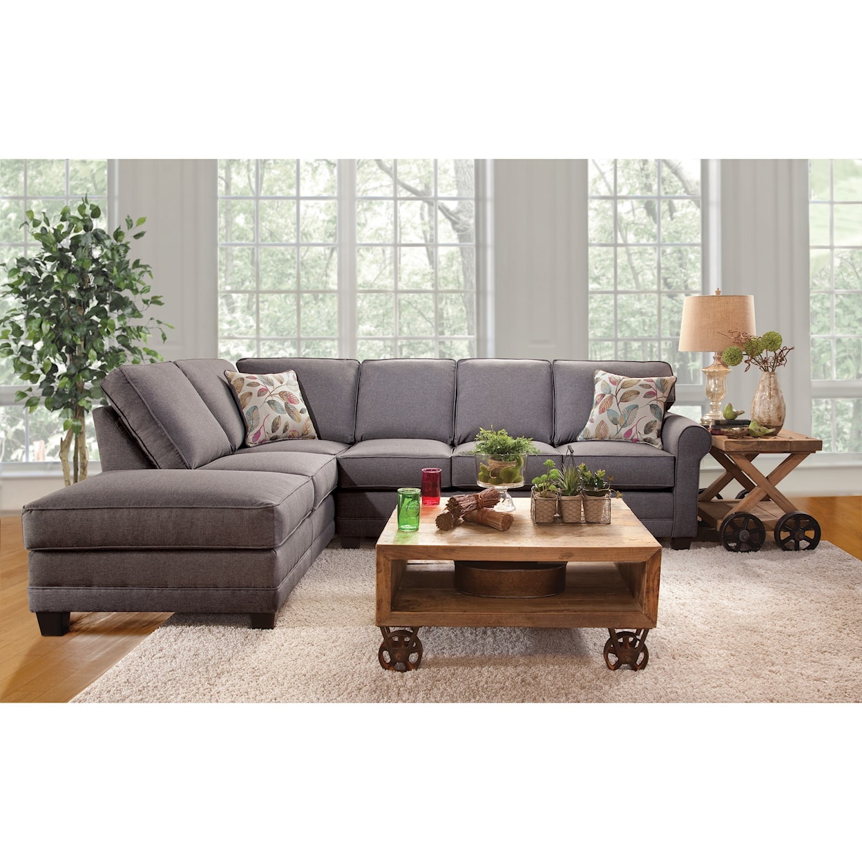 Serta Upholstery by Hughes Furniture 3700 Sectional