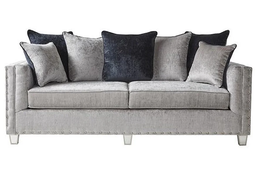 4825 Bliss Dove Sofa by Serta Upholstery by Hughes Furniture at Schewels Home