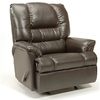 Casual Three Way Recliner with Pillow Arms