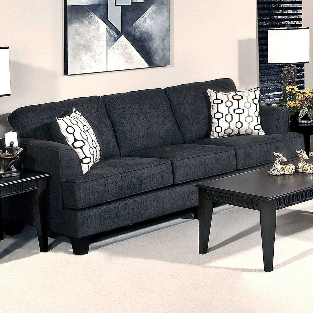 Serta Upholstery by Hughes Furniture 5600 Contemporary Sofa