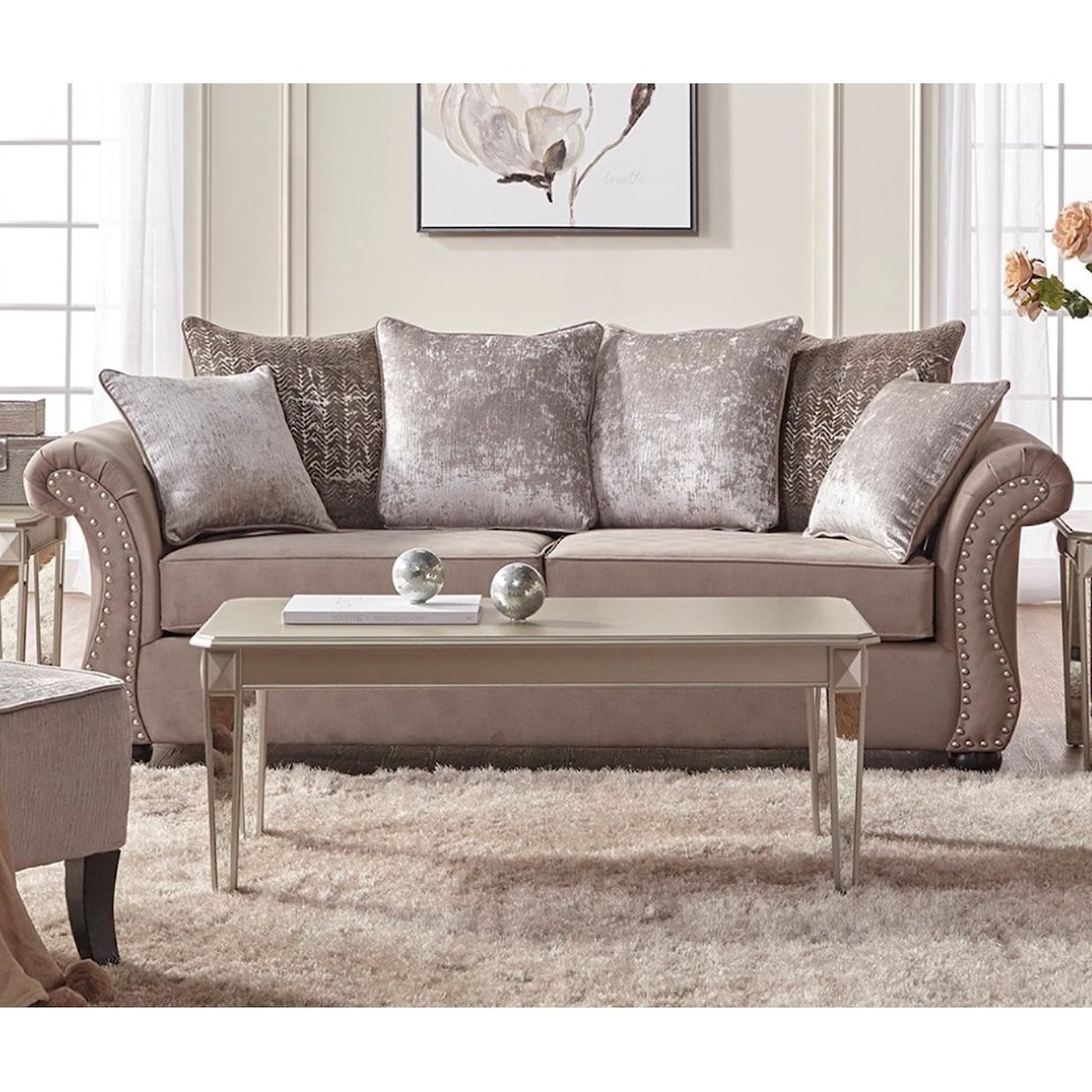 Serta Upholstery by Hughes Furniture 7500 Stationary Sofa