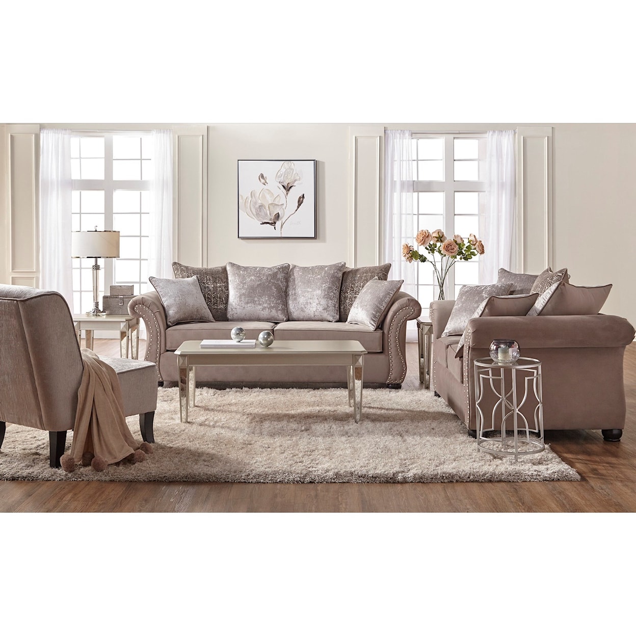 Serta Upholstery by Hughes Furniture 7500 Stationary Sofa