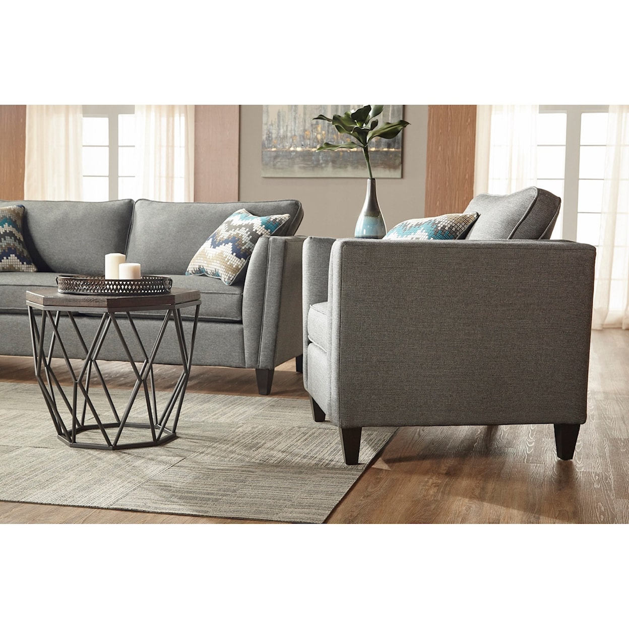 Serta Upholstery by Hughes Furniture 9300 Stationary Sofa