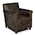 Hooker Furniture Club Chairs Potter Leather Club Chair with Nailhead Trim