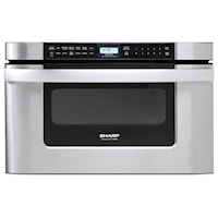 24 IN. 1.2 CU. FT. 950W SHARP EASY OPEN STAINLESS STEEL MICROWAVE DRAWER OVEN