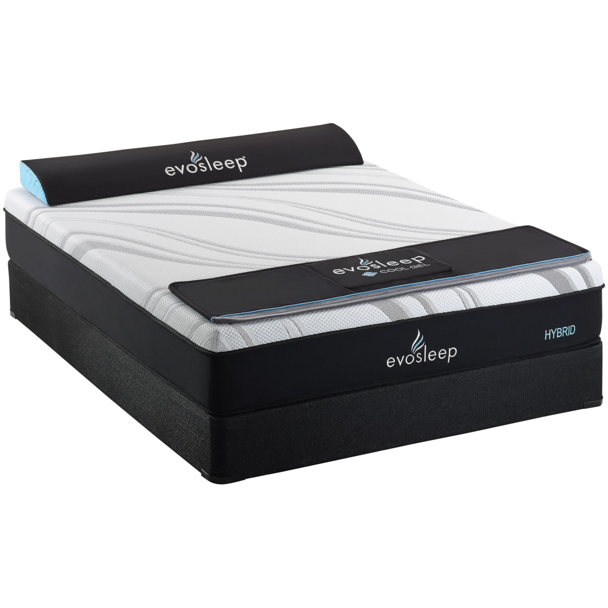 Sherwood Bedding 2505 Firm Hybrid Cal King 10" Firm Hybrid Mattress Set