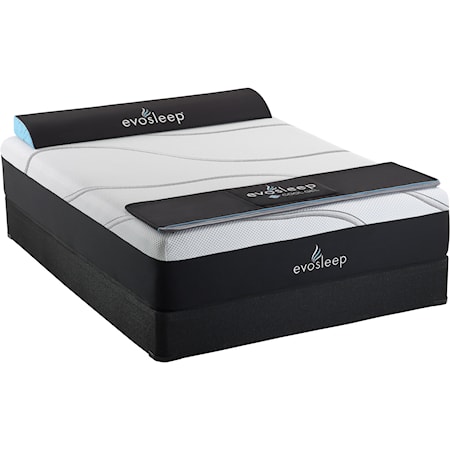 Full 14" Gel Memory Foam Mattress Set