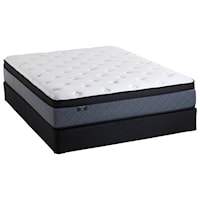 Cal King Euro Top Encased Coil Mattress and 9" Orthopedic Foundation