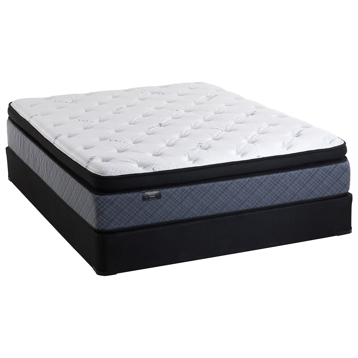 Sherwood Bedding Vista II Pillow Top Queen Pillow Top Mattress Set