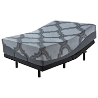 King 14" Plush Hybrid Mattress and Better Head and Foot Adjustable Base