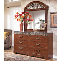 6 Drawer Dresser & Vertical Mirror