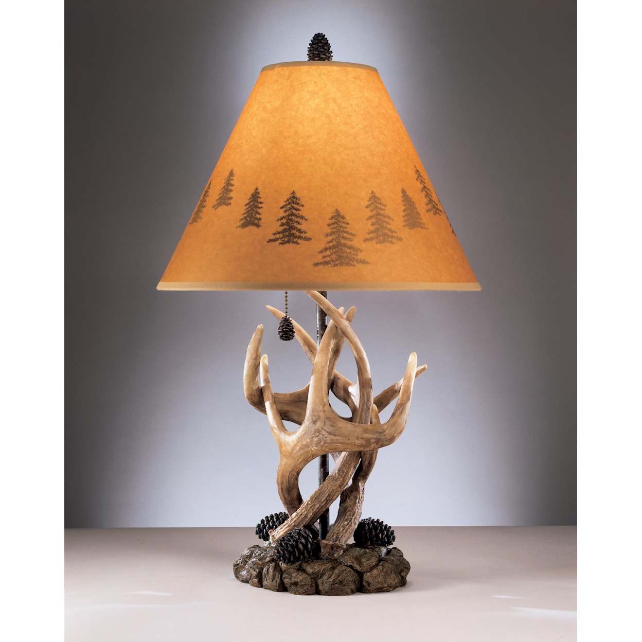 Signature Design by Ashley Lamps - Vintage Style Antler Table Lamp