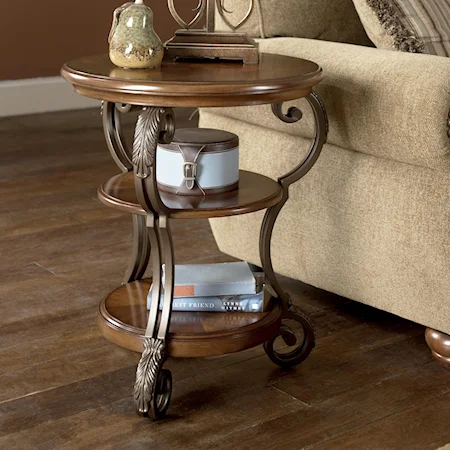 Round Chairside End Table