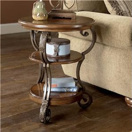 Round Chairside End Table