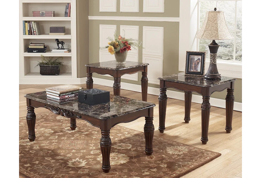 North Shore 3-in-1 Pack of Occasional Tables by Signature Design by Ashley at Z & R Furniture