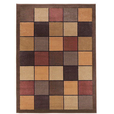 Patchwork - Brown Rug