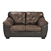Signature Design by Ashley Gregale - 2 Tone Contemporary Stationary Love Seat