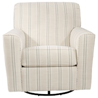Transitional Accent Chair with Swivel Glider