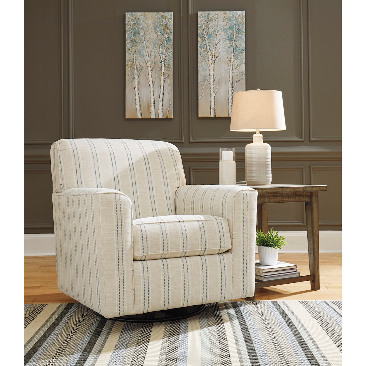 Ashley Furniture Signature Design Alandari Swivel Glider Accent Chair