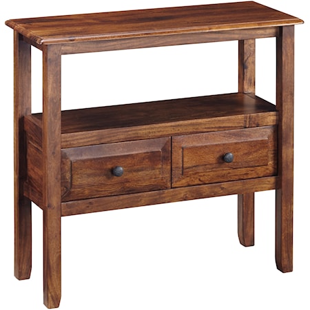 Acacia Solid Wood Accent Table