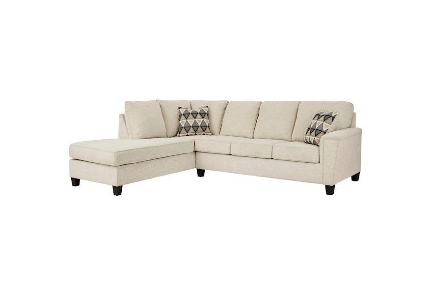 Abinger 2-Piece Sectional w/ Chaise and Sleeper at Van Hill Furniture