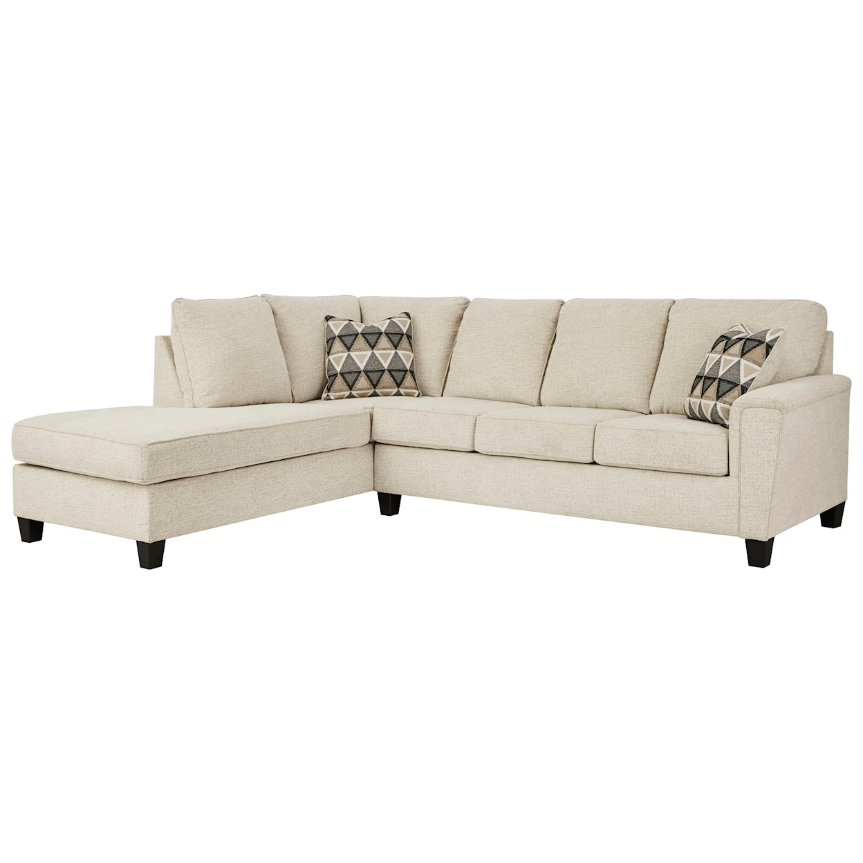 Ashley Signature Design Abinger 2-Piece Sectional w/ Chaise and Sleeper