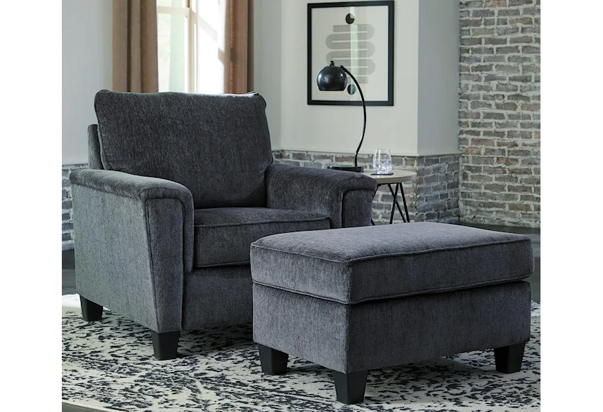 Abinger Chair & Ottoman by Signature Design by Ashley at Sheely's Furniture & Appliance