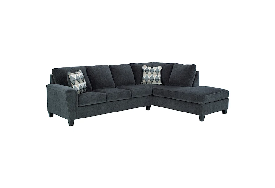 Abinger 2-Piece Sectional w/ Chaise and Sleeper by Ashley Signature Design at Rooms and Rest