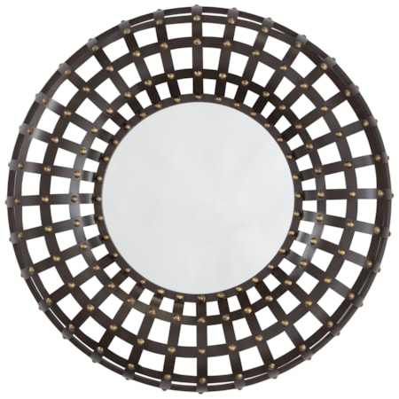 Ogier Brown/Gold Finish Accent Mirror