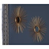Signature Design by Ashley Accent Mirrors Doniel Antique Gold Finish Accent Mirror Set