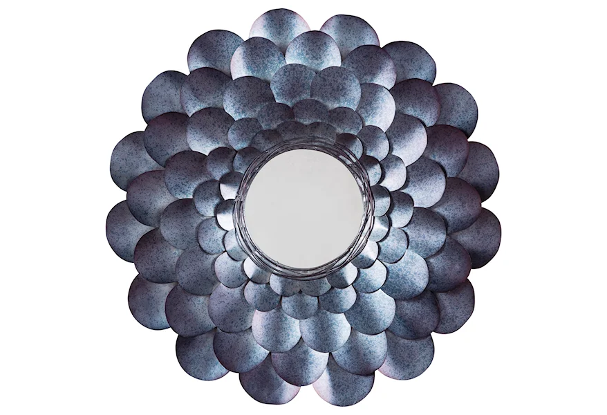 Accent Mirrors Deunoro Blue Accent Mirror by Signature Design by Ashley at Elgin Furniture