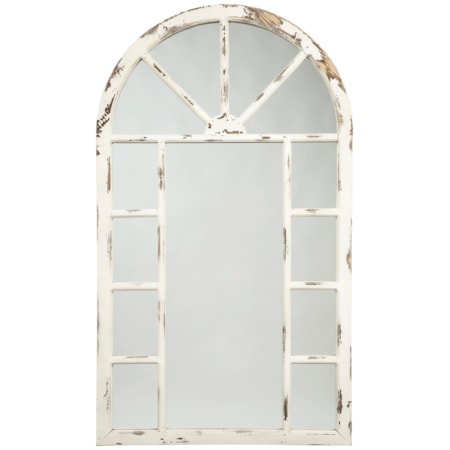 Divakar Antique White Accent Mirror