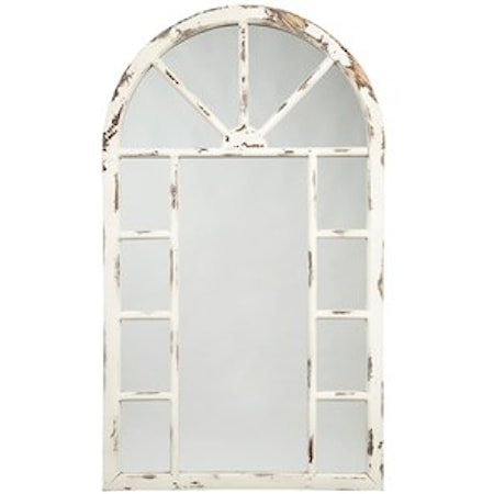 Divakar Antique White Accent Mirror