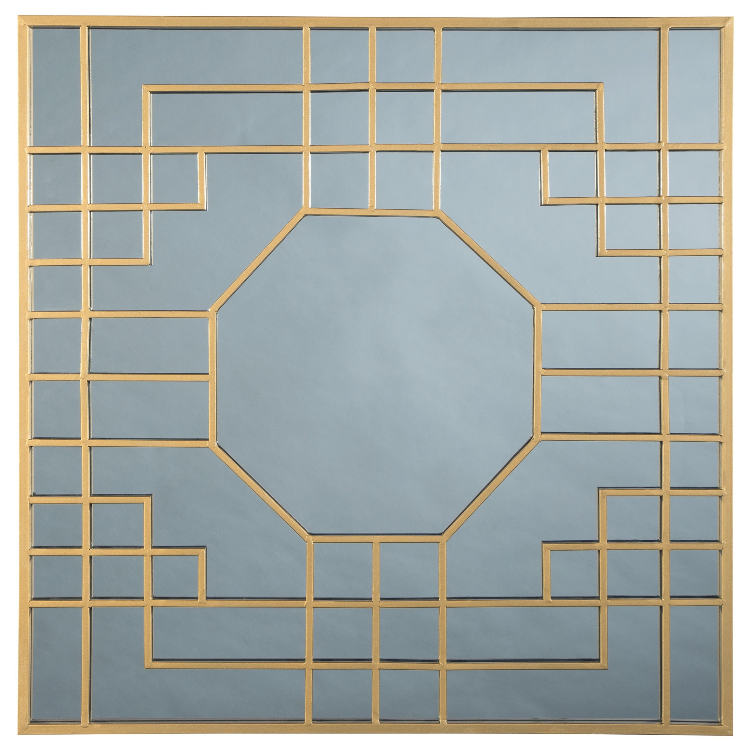 Cristobal Gold Finish Accent Mirror